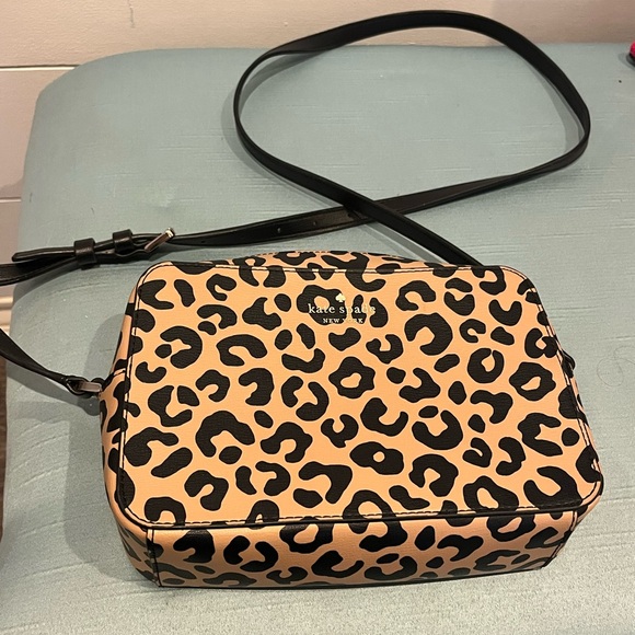 Kate Spade Tan and Black Leopard Crossbody Bag - Picture 2 of 3